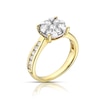 Thumbnail Image 1 of 9ct Yellow Gold 1ct Diamond Cluster Ring
