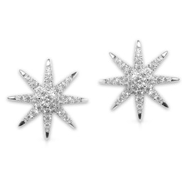 CARAT* LONDON Stella Vega Sterling Silver Stud Earrings