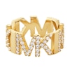 Thumbnail Image 1 of Michael Kors Metallic Muse 14ct Gold Plated Ring Size S