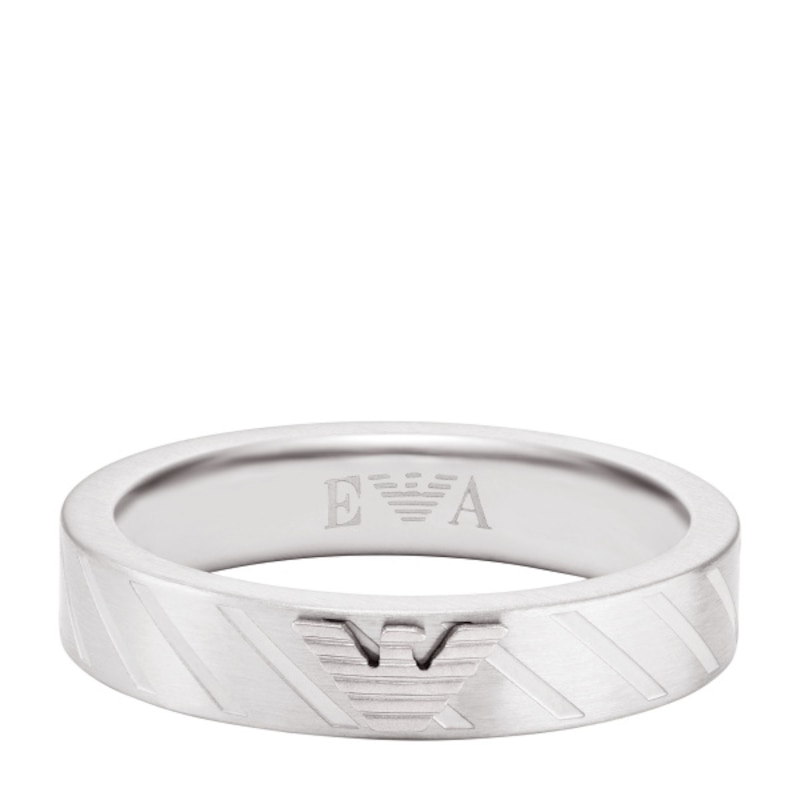 Main Image 2 of Emporio Armani Men's Stainless Steel Ring Medium