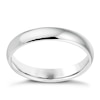 Thumbnail Image 0 of 18ct White Gold 3mm Extra Heavyweight D Shape Ring