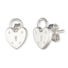 Thumbnail Image 0 of Lauren Ralph Lauren Sterling Silver Heart Padlock Earrings
