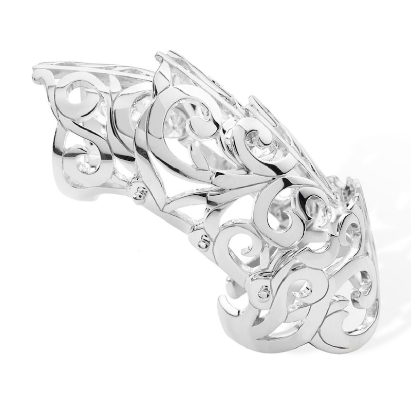 Main Image 1 of Lucy Quartermaine Elements Sterling Silver Armour Ring