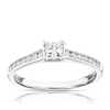 Thumbnail Image 0 of 9ct White Gold 0.50ct Total Princess Cut Solitaire Ring