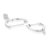 Thumbnail Image 2 of 9ct White Gold 0.08ct Total Diamond Drop Hoop Earrings