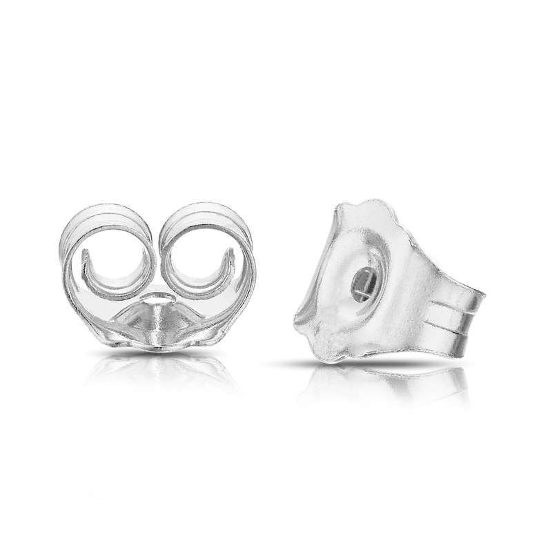 Main Image 2 of 9ct White Gold & Diamond Total Heart Stud Earrings