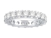 Thumbnail Image 1 of 18ct White Gold 3ct Diamond Full Claw Set Eternity Ring