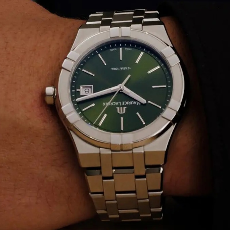 Main Image 2 of Maurice Lacroix Aikon Green Dial & Stainless Steel Watch