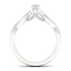 Thumbnail Image 3 of The Diamond Story Platinum 0.40ct Total Diamond Twist Ring