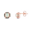 Thumbnail Image 1 of Le Vian 14ct Rose Gold Opal 0.14ct Total Diamond Earrings