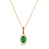 Thumbnail Image 0 of Le Vian 14ct Yellow Gold Emerald 0.29ct Diamond Pendant