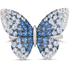 Thumbnail Image 1 of Le Vian Ombré 14ct White Gold Sapphire Butterfly Ring