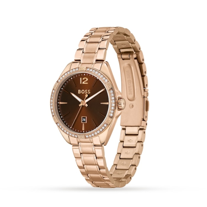 Main Image 3 of BOSS Felina Ladies' Rose Gold Tone Bracelet Watch