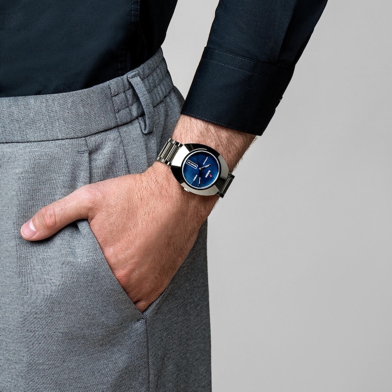 Rado DiaStar Men's Blue Dial & Stainless Steel Bracelet Watch