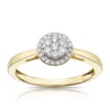 Thumbnail Image 0 of 9ct Yellow Gold 0.25ct Total Diamond Round Cluster Ring