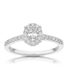 Thumbnail Image 0 of 9ct White Gold 0.50ct Total Diamond Oval Halo Ring