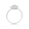 Thumbnail Image 2 of 9ct White Gold 0.37ct Total Diamond Flower Cluster Ring