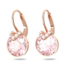 Thumbnail Image 1 of Swarovski Rose Gold-Tone Pink Crystal Pavé Earrings
