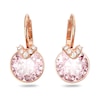 Thumbnail Image 2 of Swarovski Rose Gold-Tone Pink Crystal Pavé Earrings