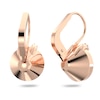 Thumbnail Image 3 of Swarovski Rose Gold-Tone Pink Crystal Pavé Earrings