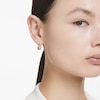 Thumbnail Image 4 of Swarovski Rose Gold-Tone Pink Crystal Pavé Earrings