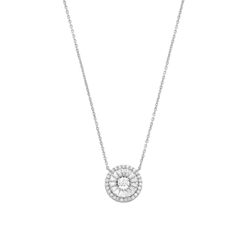 Main Image 1 of Michael Kors Brilliance Silver Cubic Zirconia Necklace