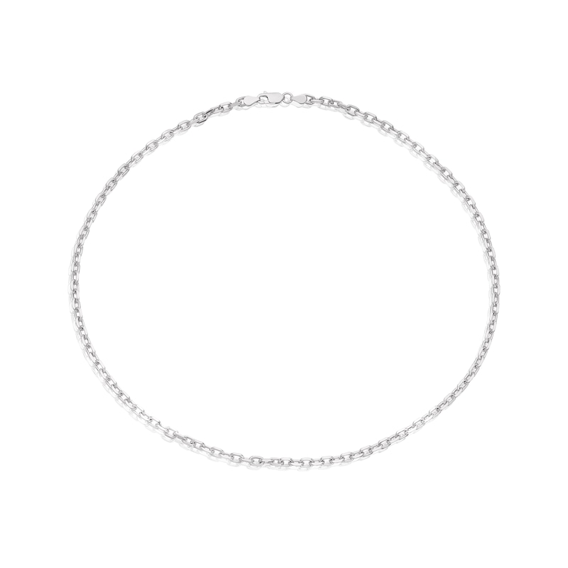 Men's Sterling Silver Flat Edge Cable Chain Necklace | Ernest Jones
