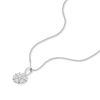 Thumbnail Image 2 of 9ct White Gold 0.25ct Diamond Daisy Cluster Pendant