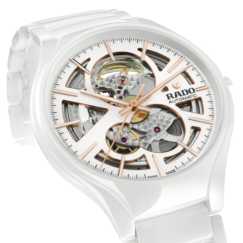 Rado True Automatic White Ceramic Bracelet Watch