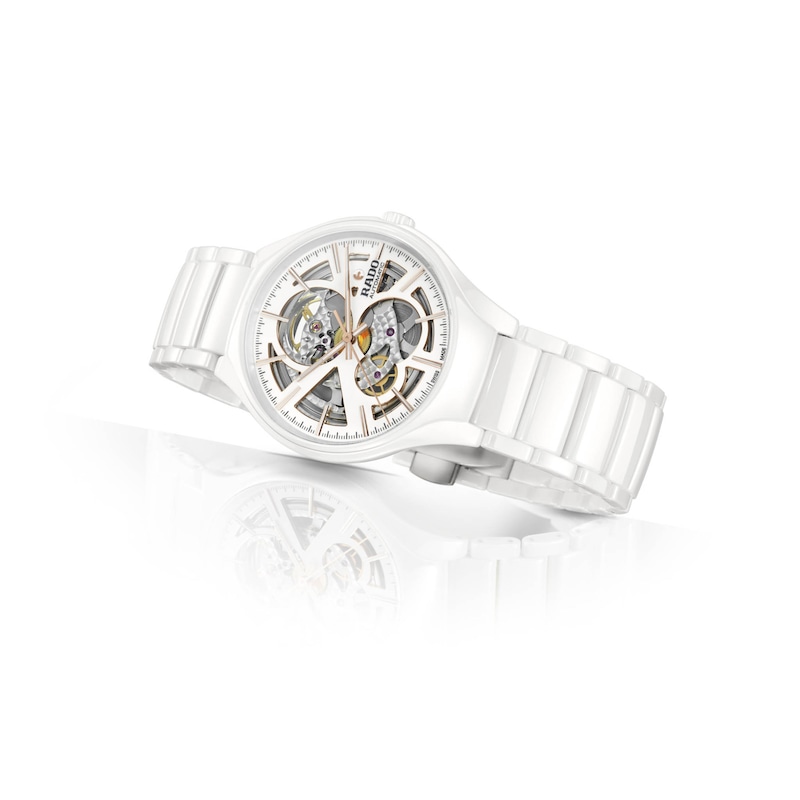 Rado True Automatic White Ceramic Bracelet Watch