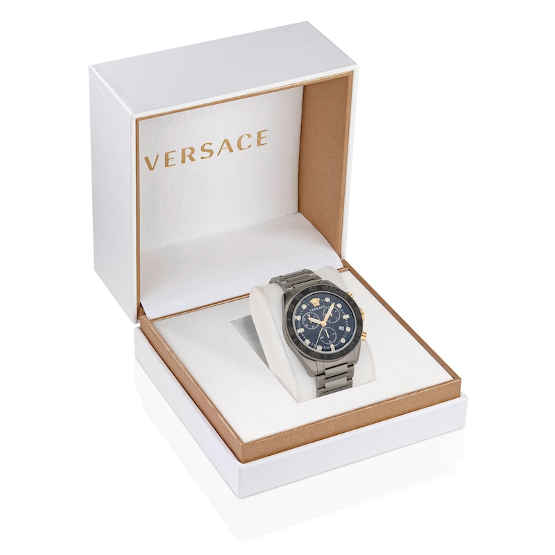 Main Image 4 of Versace Greca Dome Men's Stainless Steel Bracelet Watch