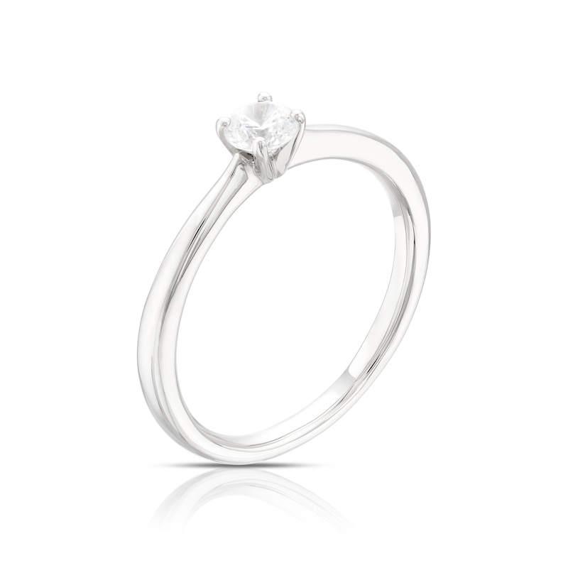 Origin Platinum 0.25ct Diamond Four Claw Solitaire Ring