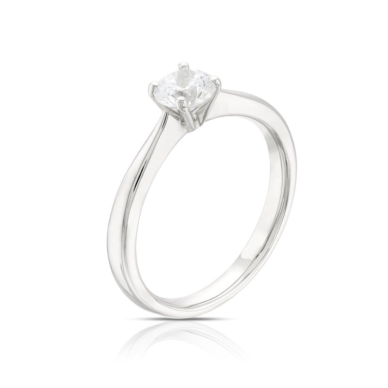 Main Image 2 of Origin Platinum 0.50ct Diamond Four Claw Solitaire Ring