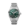 Thumbnail Image 0 of IWC Pilot’s Watches Men's Green Dial & Stainless Steel Bracelet Watch