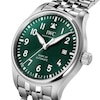 Thumbnail Image 4 of IWC Pilot’s Watches Men's Green Dial & Stainless Steel Bracelet Watch