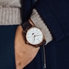 Thumbnail Image 4 of IWC Portugieser Men's 18ct Rose Gold & Brown Leather Strap Watch