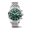 Thumbnail Image 1 of IWC Pilot’s Watches Men's Green Dial & Stainless Steel Bracelet Watch