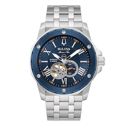 Bulova Marine Star Men's Stainless Steel Bracelet Watch