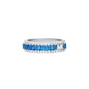 Thumbnail Image 0 of Michael Kors Brilliance Silver Blue CZ Ring (Size S)