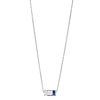 Thumbnail Image 1 of Emporio Armani Silver Blue Gem & Cubic Zirconia Necklace