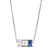 Thumbnail Image 2 of Emporio Armani Silver Blue Gem & Cubic Zirconia Necklace