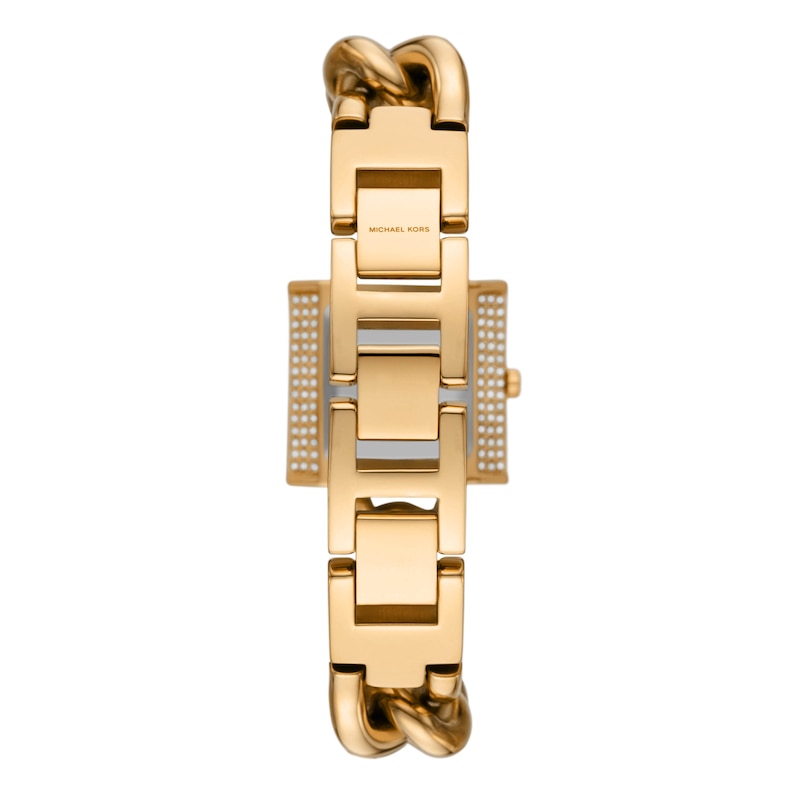 Michael Kors Mini Lock Ladies' Chain Gold-Tone Bracelet Watch