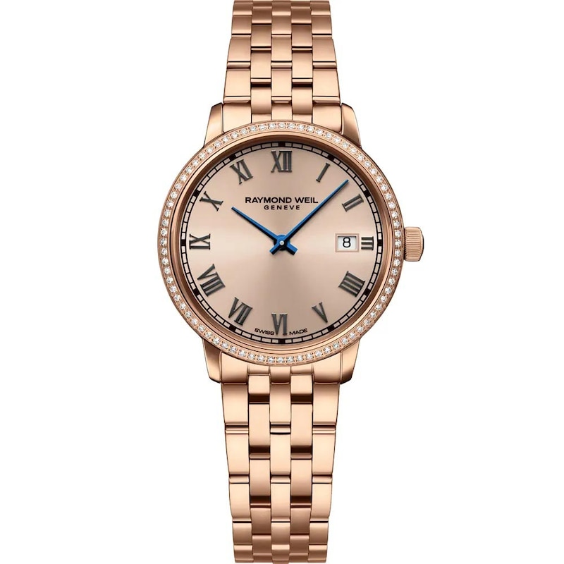 Raymond Weil Toccata  Bezel Rose Gold-Tone Bracelet Watch