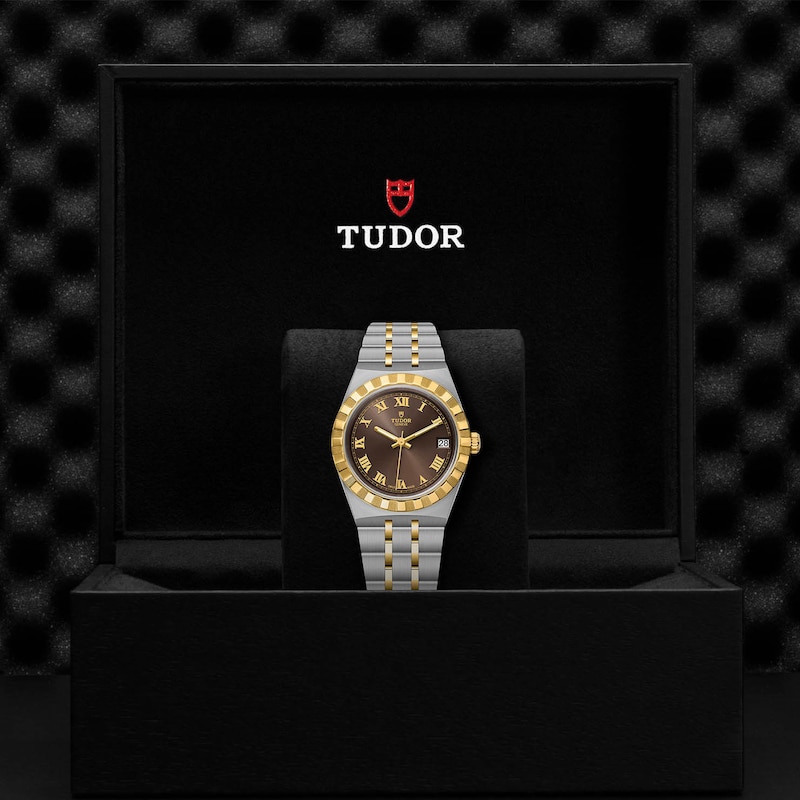 Main Image 3 of Tudor Royal 34mm Ladies' 18ct Yellow Gold & Steel Watch