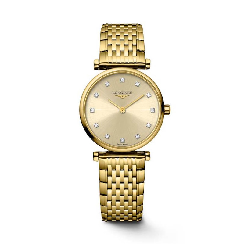 Longines La Grand Classique Diamond Gold-Tone Bracelet Watch