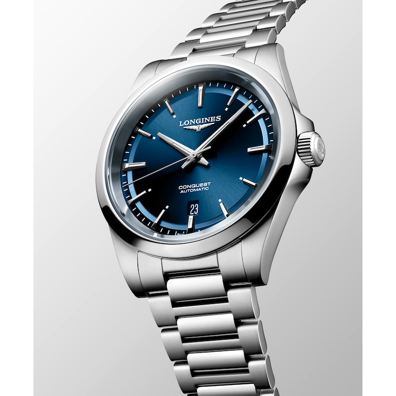 Longines Conquest Men's Blue Dial Bracelet Watch