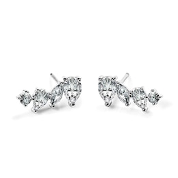 CARAT* LONDON Abigail Sterling Silver CZ Marquise Stud Earrings