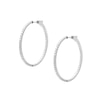 Thumbnail Image 1 of CARAT* LONDON Amaia Silver Cubic Zirconia Medium Hoop Earrings