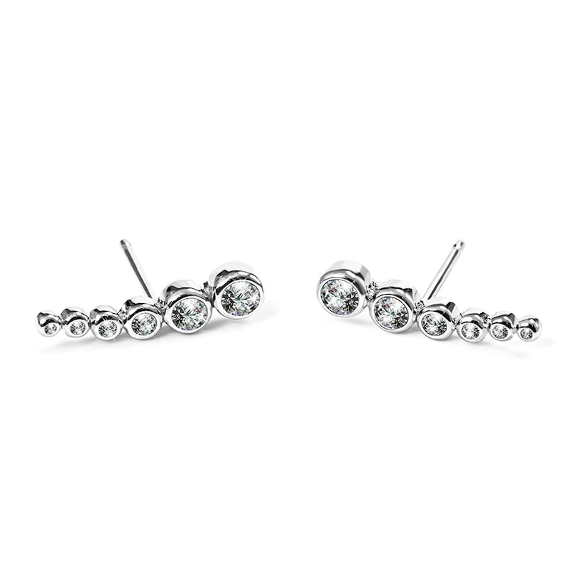 Main Image 1 of CARAT* LONDON Carissa Sterling Silver CZ Pear Stud Earrings