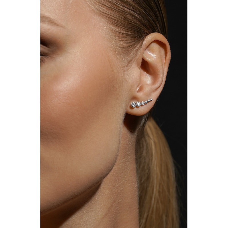 Main Image 3 of CARAT* LONDON Carissa Sterling Silver CZ Pear Stud Earrings